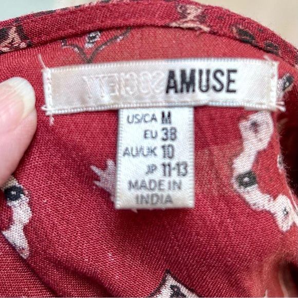 Amuse Society Boho Rust Dress - Picture 3 of 9
